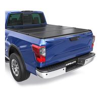 KUIPERAUTO Housse de tonneau en aluminium tririgide compatible avec Nissan Titan 2004-2015 (sans boîte Titan) | Lit de 1,5 m sur le dessus 167,6 cm