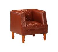 Fauteuil Noir Cuir Véritable de Chèvre Salon Salle de Séjour Maison vidaXL
