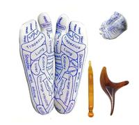 KUIRUNRX® Ensemble de Chaussettes de Réflexologie, Chaussettes de Réflexologie, Chaussettes de Massage pour Réflexologie des Pieds Pour Réflexologie des Pieds (Hommes 40-44)