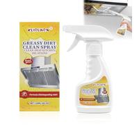 KUIRUNRX® Foam Cleaner, Nettoyant pour Graisse de Cuisine, Spray Nettoyant Anti-salissures, Nettoyant tout Usage Puissant en Spray pour four et Cuisinière, 120ML
