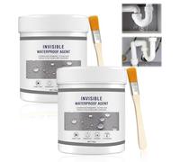 KUIRUNRX® Invisible Waterproof Sealant, 100ml Super Strong Bonding Spray Avec Brosse, Bathroom Tile Windows Sealant Agent Pour Toiture Et Mur Extérieur (2)