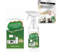 KUIRUNRX® Nettoyant Mousse Multi-usage, Puissant Dégraissant Cuisine pour Four, Plaque de Cuisson, Hotte et Armoires, Spray Nettoyant Kitchen Appareils, Action Rapide Sans Rinçage, 100ml
