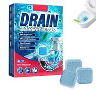KUIRUNRX® Nettoyant Wc, 24 Bâtonnets Mousse Nettoyant pour Canalisations, Déboucheur WC Préventif, Efface Calcaire et Résidus, Pour Lavabo, Toilettes, Salle de Bain