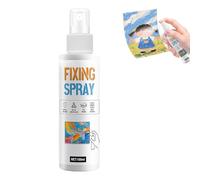 KUIRUNRX® Spray Fixateur Fixatif, Gouache Vernis Spray pour Dessin Crayon, Pastel Sec, Pastel Gras, Charbon, Séchage Rapide, Protection Anti-Décoloration, Hydratant Anti-fissure, 100ml