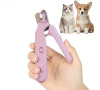 Kuisoe Dr.Patten Ciseaux lumineux professionnels pour chien - Outil de soin des griffes LED pour chiens avec nerf visible pour une utilisation calme et sûre - Soin sûr des pattes sans crainte (rose)