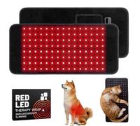 Kuisoe FellStern Tapis de thérapie à la lumière rouge pour chiens et chats, 660 nm et 840 nm, thérapie par la lumière rouge infrarouge, soutien de la douleur et des articulations, thérapie thermique