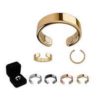 Kuisoe Neovolta VitalRing Bague d'acupression pour femme avec aimants pour perdre du poids, améliorer le sommeil et l'équilibre hormonal | Compagnon naturel de la ménopause, Métallique, no