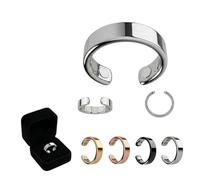 Kuisoe Neovolta VitalRing pour perdre du poids - Bague de pression sans fil pour femme - Améliore le sommeil et régule l'équilibre hormonal - Compagnon naturel pendant la ménopause, Métallique, no