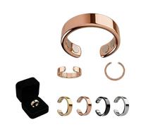 Kuisoe Neovolta VitalRing pour perdre du poids - Bague de pression sans fil pour femme - Améliore le sommeil et régule l'équilibre hormonal - Compagnon naturel pendant la ménopause, Métallique, no