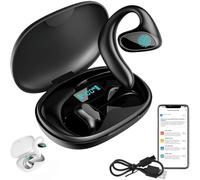 Kuisoe Sonabuds Écouteurs traducteurs sans Internet - Casque Bluetooth avec traduction en temps réel en 144 langues, son HD, étui de charge, musique et mode appel, portable et rechargeable (noir)