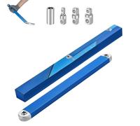 Kuisoe Tournevis - Clé offset - Extension Wrench extension avec rallonge de clé 1/2", 1/4" et 3/8", adaptateur d'entraînement carré pour vis cachées (bleu)