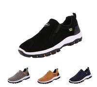 Kuisoe UFK Chaussures de sport orthopédiques pour homme - Légères, respirantes et antidérapantes - Pour la course et l'utilisation quotidienne, Noir , 46 EU