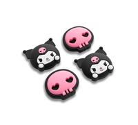 Kuitmor Capuchons de Joystick pour Switch 2, Embouts de Manette en Silicone Souple, Protection antidérapante avec Motifs Kawaii en 3D, Accessoire pour Switch 2025, Lot de 4 (Kuromi)