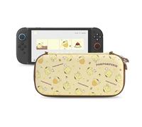 Kuitmor Carrying Case Compatible with Switch 2 (2025) 7.9 Inch, Hard-Shell Slim Travel Case with 10 Game Card Slots for Switch 2 Console and Accessories, Candy Party (Yellow)