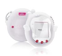 Kuitmor Coque en silicone pour Tamagotchi Uni, coque de protection intégrale avec autocollants décoratifs et pendentif en acrylique (translucide (pour uni)