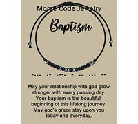 KUIYAI Cadeau de baptême - Cadeau de première confirmation - Cadeau de sacrement - Cadeau de versets de la Bible - Cadeau de baptême - Cadeau religieux, Sans pierre précieuse