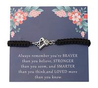 KUIYAI Cadeau de coiffeur avec inscription « You are Braver Stronger Smarter Than You Think », Small, Métal, Acier inoxydable.