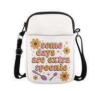 KUIYAI Cadeau de soutien aux maladies chroniques, cadeau théorie de la cuillère pour le jour de fusée, sac à bandoulière Some Days Are Extra Spoonie (extraSpoonieUK)