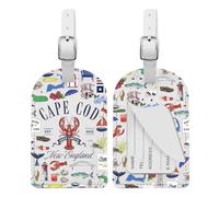 KUIYAI Cape Cod - Étiquette de bagage Cape Cod pour voyage, cadeau de voyage en Nouvelle-Angleterre, cadeaux du Massachusetts (capeCodUK)