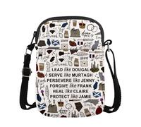 KUIYAI MAOFAED - Cadeau inspiré de la série télévisée rétro, cadeau écossais, cadeau de série de livres, sac à bandoulière pour amateur de livres, cadeaux Fandom (plomb comme UK)