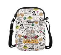 KUIYAI MAOFAED Sac à bandoulière amusant pour meilleure amie, cadeau pour meilleure amie, sac de film « Eat Dirt Die Trash » rétro vintage des années 80 (eat dirtUK)