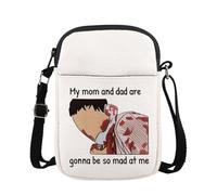 KUIYAI MAOFAED Sac à bandoulière inspiré du film d'horreur « My Mom and Dad Are Gonna Be So Mad At Me » pour fête d'Halloween