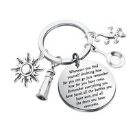 KUIYAI Porte-clés inspiré des contes de fées - Cadeau pour les amoureux du film - Cadeau pour les amateurs de dessins animés, Whenevertangle, S