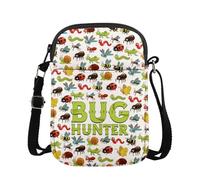 KUIYAI Sac à bandoulière Bug Hunter - Cadeau pour les amateurs d'insectes, cadeau d'entomologie, cadeau d'extérieur, cadeau de chasse aux insectes (bugHunterUK)
