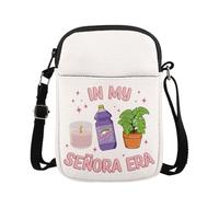 KUIYAI Sac à bandoulière In My Senora Era pour femme, cadeau pour maman mexicaine, cadeau hispanique, citation latina Senora Life (senoraEraUK)