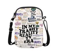KUIYAI Sac à bandoulière « In My Trashy » pour émission de télé-réalité, cadeau de télé-réalité, cadeau Bravo TV, Réalité Tvcbuk, SMALL