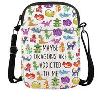 KUIYAI Sac à bandoulière pour amateurs de livres Book Club Bookish Dragon Sac à bandoulière pour la lecture (peut-être Dragon)