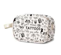 KUIYAI Sac de rangement, cadeau pour amateur de tatouages sarcastiques, « Don't Worry My Tattoos Don't Like You Either »