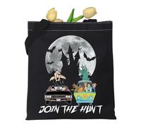 KUIYAI Sac fourre-tout en toile inspiré de la série télévisée Winchester Brothers Cadeau Join The Hunt pour le shopping, l'école, les voyages, Rejoignez le Huntuk, Large