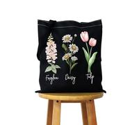 KUIYAI Sac fourre-tout libéral amusant pour les démocrates (marguerite tulipe)