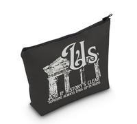 KUIYAI Trousse de maquillage pour fans avec paroles de musique et inscription « If History's Clear Someone Always Ends Up in Ruins », Histoire Clearuk, Mode