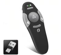 KUIYN Telecommande Presentation, Pointeur Powerpoint, Récepteur 2-en-1 USB & Type C (K100B)