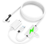 Kuject Cable Link 5m pour Meta Quest 3, avec Port de Charge séparé pour une Alimentation Ultra Durable, Câble USB 3.0 de Type A vers C pour Accessoire de Casque VR et jeu PC