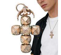 Kukecai Mini Pendentif Sphère Maçonnique Transformable, Collier Boule Pliable Vintage Pour Hommes Et Femmes, Pendentifs Convertible Symbolique Boule En Crucifix, Pendentif Crucifix Pour Fraternité