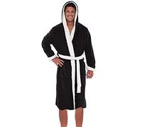 KUKICAT Homme Peignoir de Bain Grande Taille Capuche,avec Capuche Robe Baignoire Couple Peignoir de Bain pour Homme Towelling Unisexe Couleur Unie Hiver Manches Longues