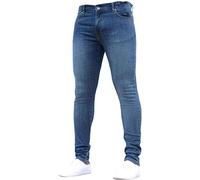 KUKICAT Jeans Slim Stylé Homme,Hiver Regular Grande Taille Pas Cher Skinny Straight Fermeture éclair Original Fit - Fashion Jean Regular Fit S-4XL