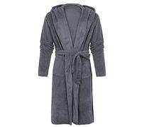 KUKICAT Peignoir Bain Homme Capuche Grande Taille Peignoir de Bain pour Homme avec Capuche Towelling Robe Baignoire Couple Couleur Unie Unisexe