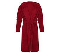 KUKICAT Peignoir Bain Homme Capuche Grande Taille Peignoir de Bain pour Homme avec Capuche Towelling Robe Baignoire Couple Couleur Unie Unisexe