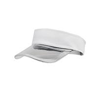 KUKICAT Woman Casquette de Protection UV en Plastique PVC Casquette Pare-Soleil avec Visières de Soleil Transparent Chapeau de Golf Casquette de Plage, Blanc, Taille unique