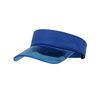 KUKICAT Woman Femmes Hommes Casquette de Protection UV en Plastique PVC Casquette Pare-Soleil avec Visières de Soleil Transparent Chapeau de Golf Casquette de Plage, Bleu, Taille unique