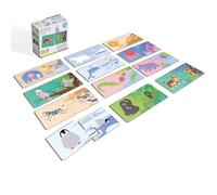 KUKIKUK Puzzle Duo Où les Animaux Vivent - Jeu éducatif pour Enfants à partir de 2 ans - Favorise la pensée logique et le vocabulaire - Grandes pièces stables - Cadeau éducatif précieux pour les