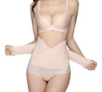 KuKiMa Ceinture abdominale post-partum - Ceinture abdominale post-partum - Corset post-partum - Ceinture post-partum - Corset pour femme post-partum - Beige, beige, L