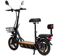 Kukirin C1 Pro Trottinette Électrique Pliable, 14" Pour Les Déplacements Urbains , 800 W, 48 V 26 Ah, Vitesse Maximale 45 Km/H, Autonomie Maximale 100 Km, Avec Selle（Dernière Version - Yc)