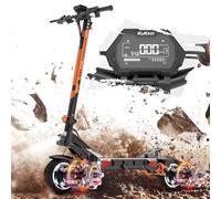 Kukirin G3 Pro Trotinette Electrique, Scooter Électrique avec 1200 x 2 Double Moteur et 52V 23.4Ah Batterie Amovible, Double Amortisseur et Frein Hydraulique, Trottinette Tout Terrain Adulte - G3 Pro
