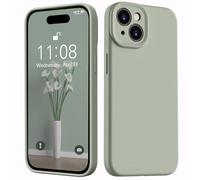 Kukiwhy Coque de Protection Mate pour iPhone 14 - Ultra Fine - Microfibre - Silicone Gel Liquide - Anti-Rayures - Anti-Chocs - Protection complète pour iPhone 14-6,1" - Cuivre Vert