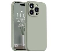 Kukiwhy Coque de protection mate pour iPhone 15 Pro Max - Ultra fine en microfibre - Silicone gel liquide - Anti-rayures - Anti-chocs - Protection complète - Pour iPhone 15 Pro Max 6,7" - Cuivré vert